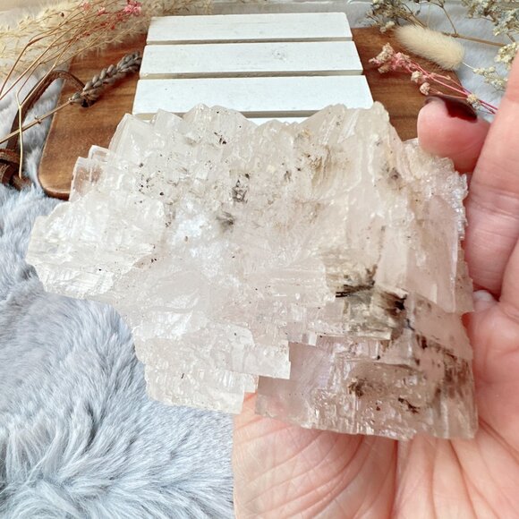 Gorgeous Halite Salt Crystal Cluster from Morroco - Picture 4 of 9